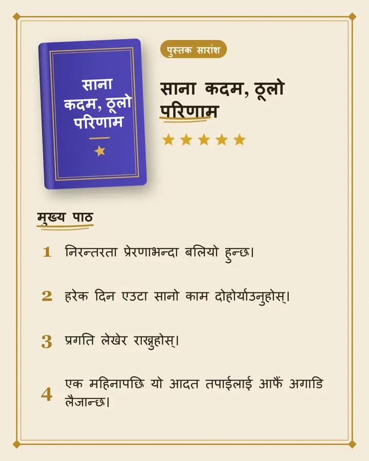 Book Summary style sample